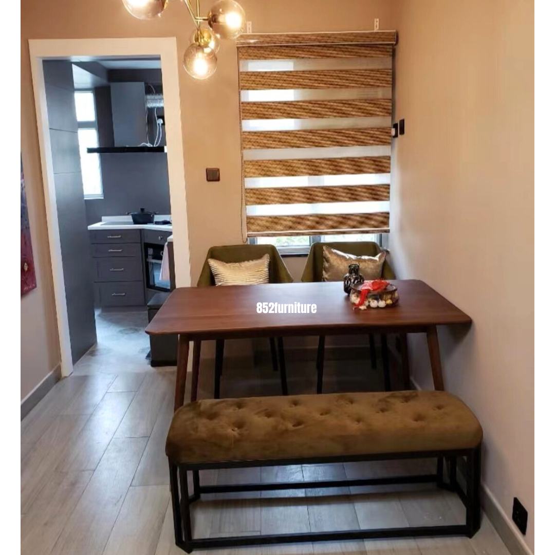 (包送貨安裝 | Delivery and Assembly Included)  A206 北歐黑胡桃木餐桌 (walnut dining table)