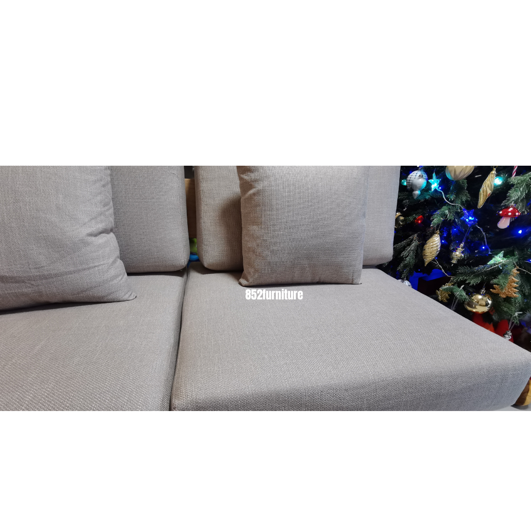 (包送貨安裝 | Delivery and Assembly Included) A386 日式布藝梳化 (solid wood sofa)