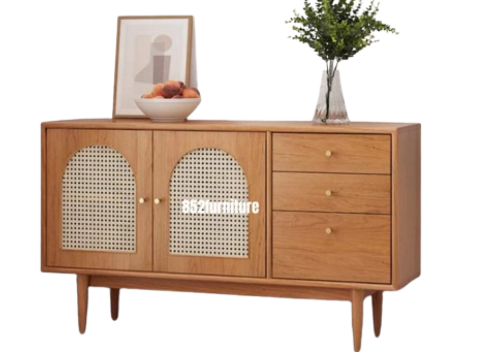 (包送貨安裝 | Delivery and Assembly Included) A430藤面飾櫃 (Rattan Decorative Sideboard)