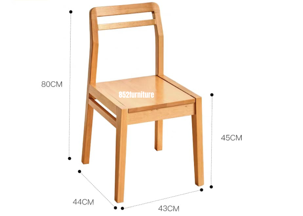 (包送貨安裝 | Delivery and Assembly Included)  A043 實木餐椅 (Solid Wood Dining Charis)