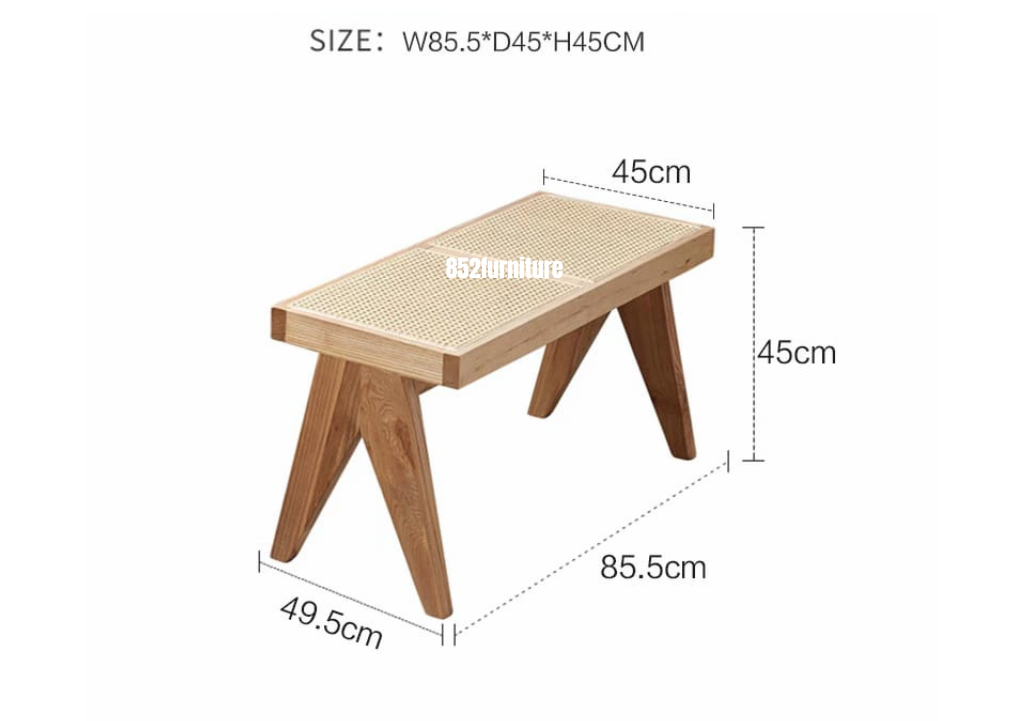 (包送貨安裝 | Delivery and Assembly Included) A054 日式實木長椅 (Wooden bench)