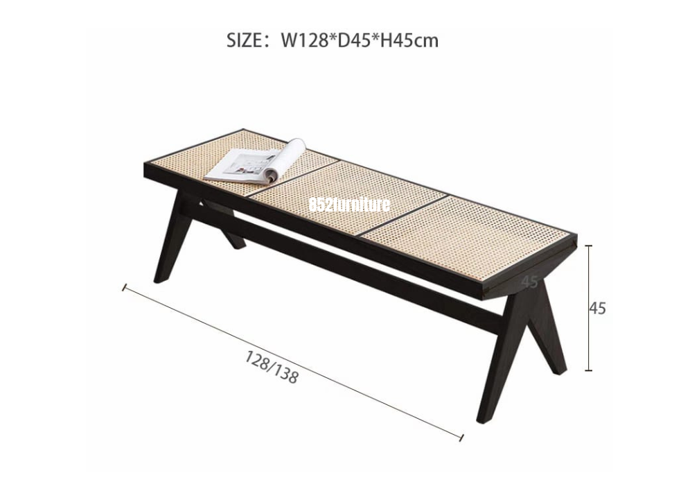 (包送貨安裝 | Delivery and Assembly Included) A054 日式實木長椅 (Wooden bench)