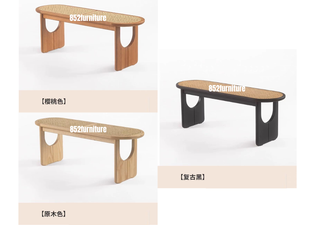 (包送貨安裝 | Delivery and Assembly Included) A055 日式實木長椅 (Solid wood bench)