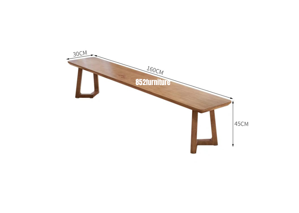 (包送貨安裝 | Delivery and Assembly Included) A057 日式實木長椅 (Solid wood bench)
