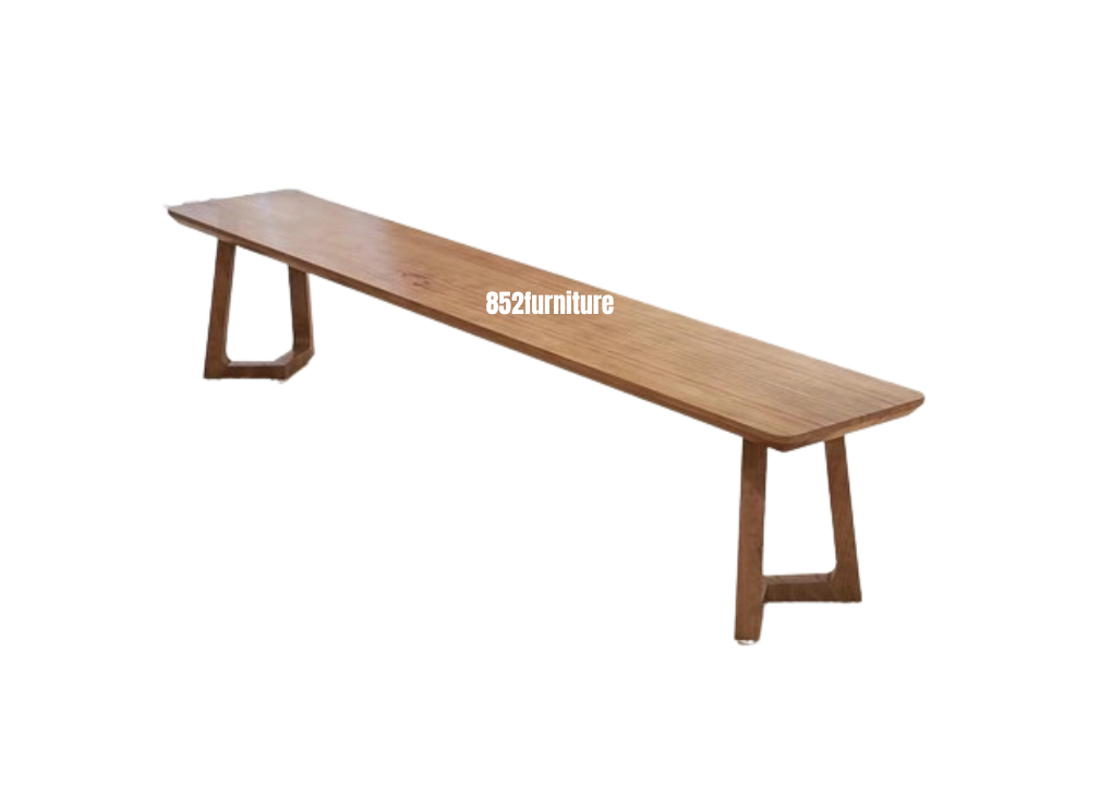 (包送貨安裝 | Delivery and Assembly Included) A057 日式實木長椅 (Solid wood bench)