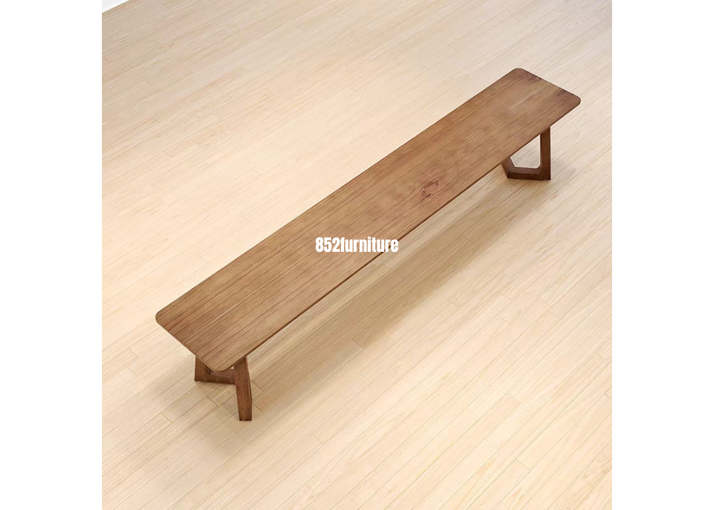 (包送貨安裝 | Delivery and Assembly Included) A057 日式實木長椅 (Solid wood bench)
