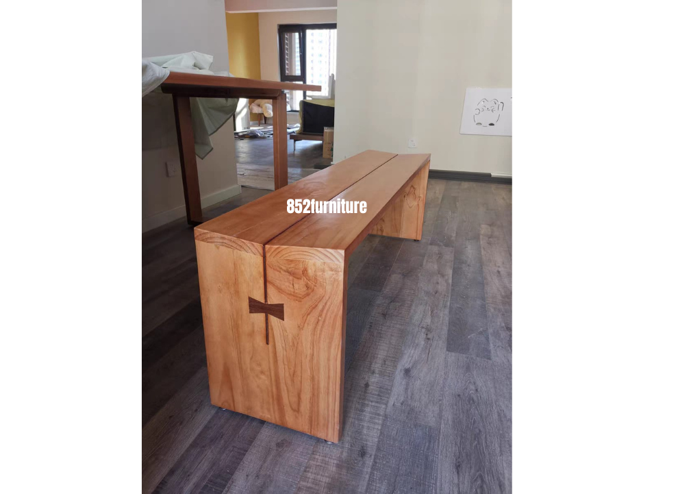 (包送貨安裝 | Delivery and Assembly Included)  A059 日式實木長椅 (Wooden bench)