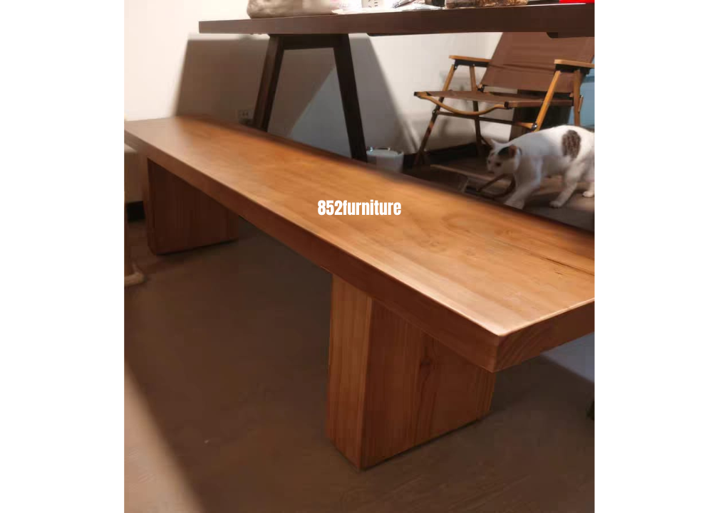 (包送貨安裝 | Delivery and Assembly Included)  A065 日式實木長椅 (Solid wood bench)