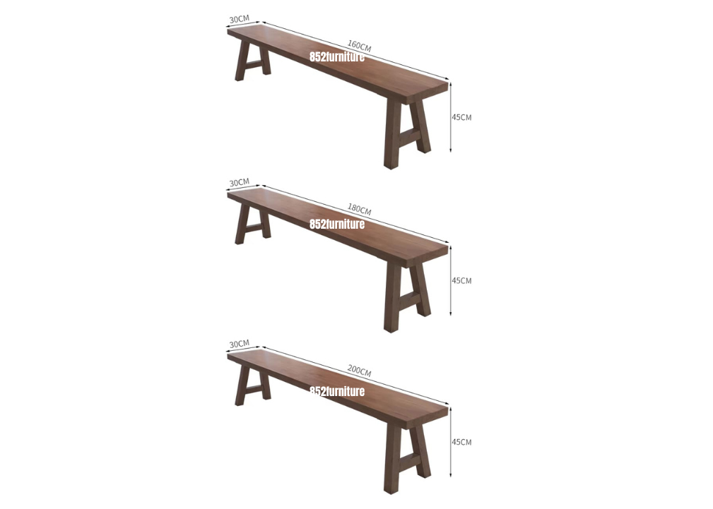 (包送貨安裝 | Delivery and Assembly Included) A062 日式實木長椅 (Wooden bench)