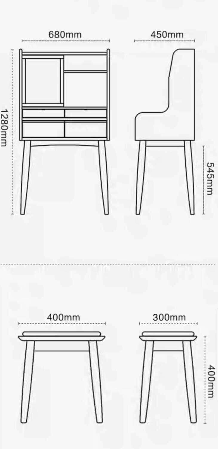 (包送貨安裝 | Delivery and Assembly Included)  A076日式梳妝臺 (dressing table)