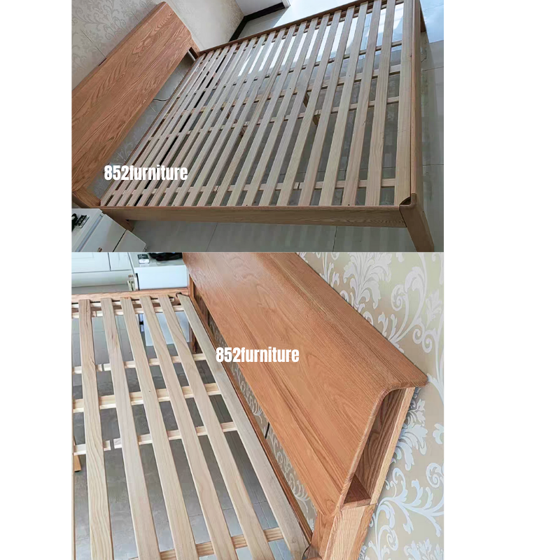 (包送貨安裝 | Delivery and Assembly Included) A103日式橡木大床 (Oak bed frame)