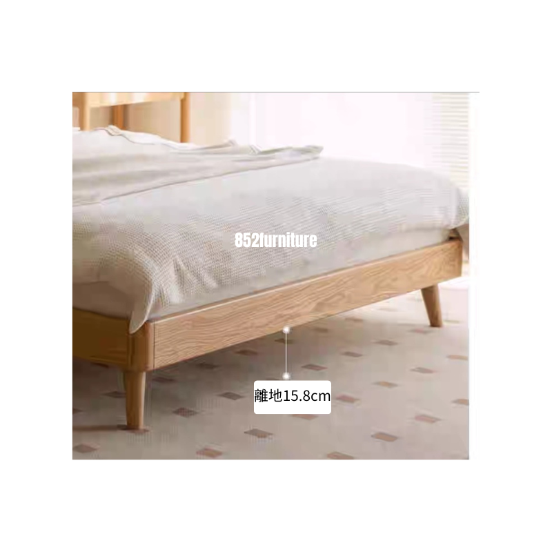 (包送貨安裝 | Delivery and Assembly Included) A119日式橡木大床 (Oak bed frame)