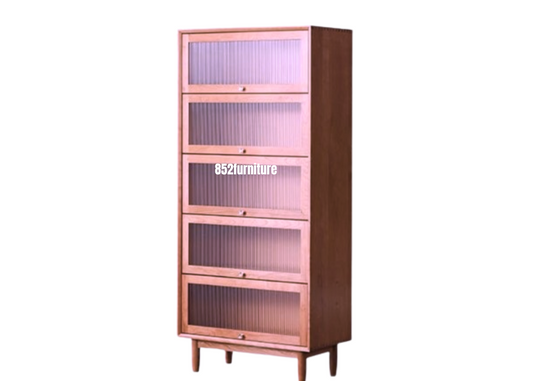 (包送裝安裝 | delivery and assembly included) A149長虹玻璃餐櫃 (Reeded Glass Sideboard)