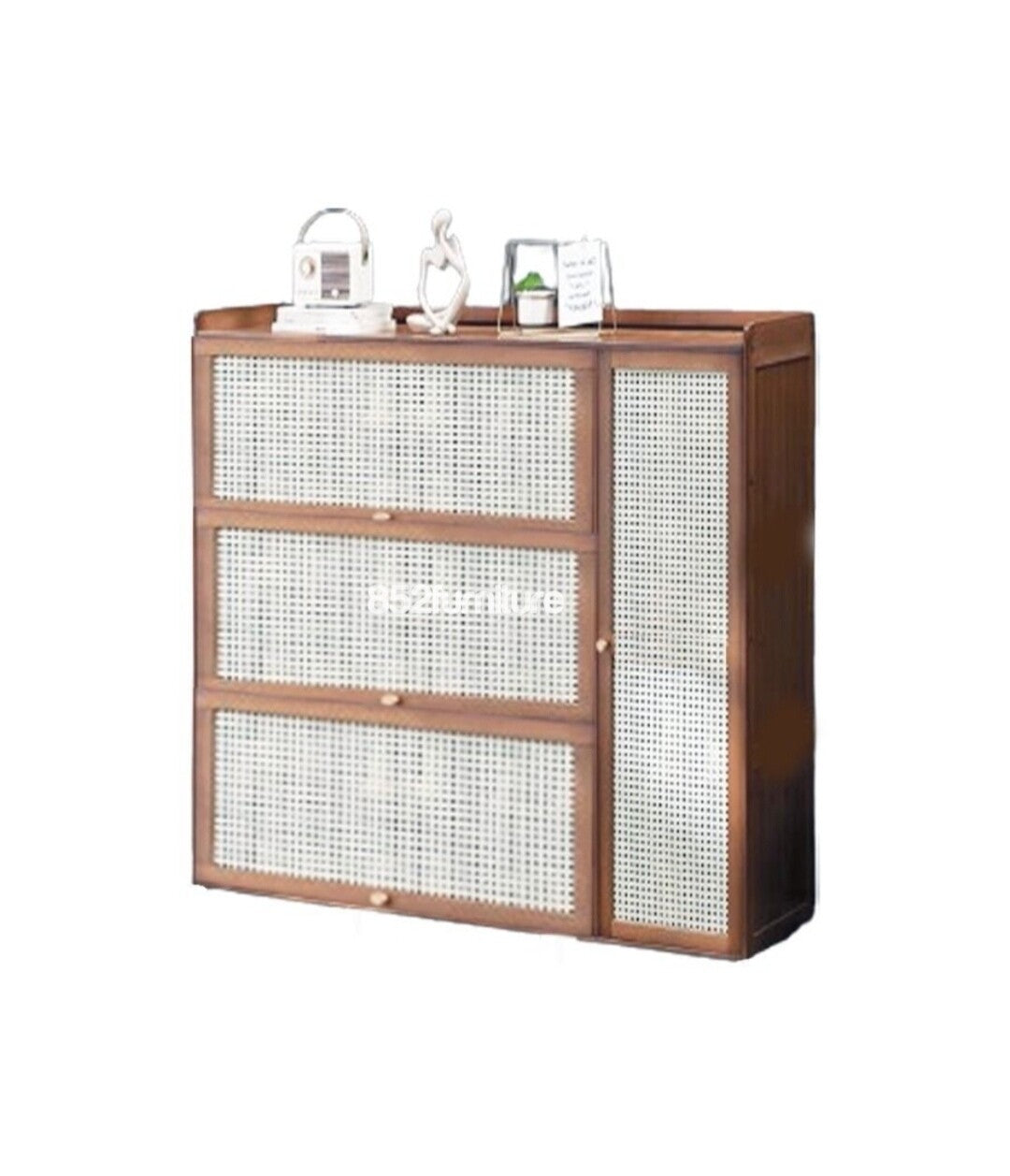 (包送貨安裝 | Delivery and Assembly Included) A155日式藤面鞋櫃(Rattan shoe cabinet)