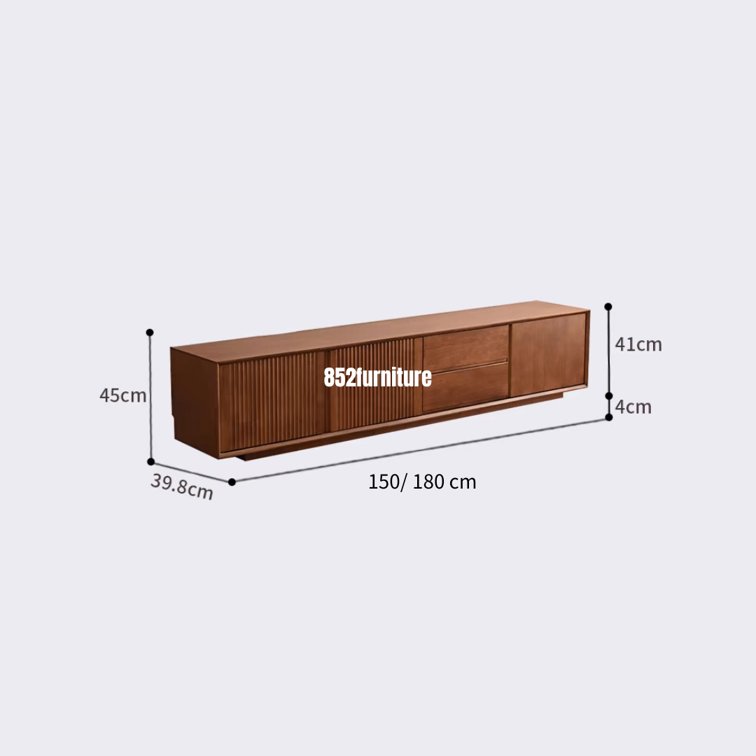 (包送貨安裝 | Delivery and Assembly Included)  A173日式實木電視櫃 (Wooden tv cabinet)