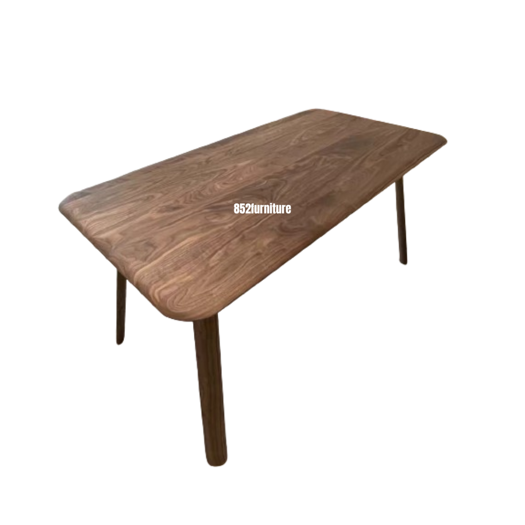 (包送貨安裝 | Delivery and Assembly Included) A186 日式胡桃木餐桌 (Walnut Dining Table)