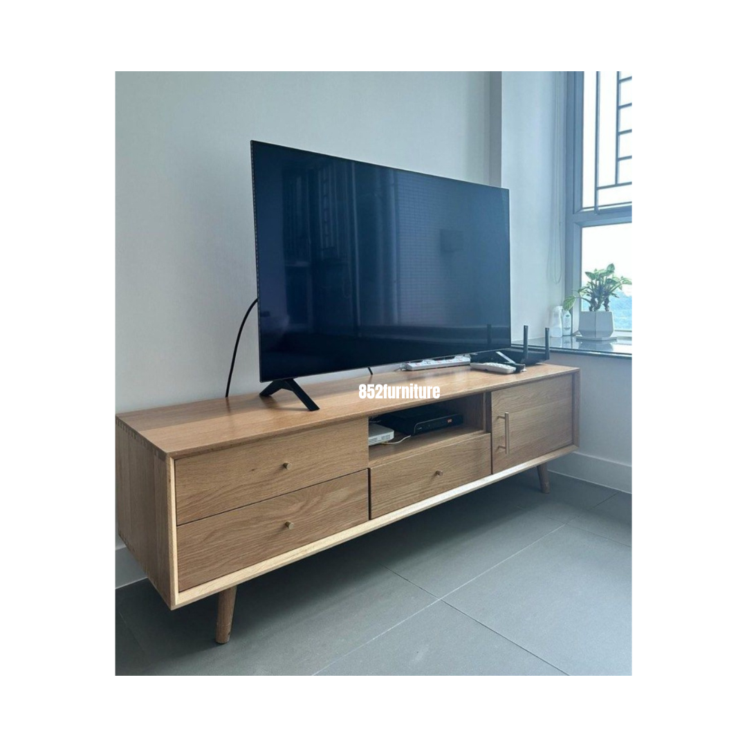 (包送貨安裝 | Delivery and Assembly Included)  A189 日式橡木電視櫃 (tv cabinet)