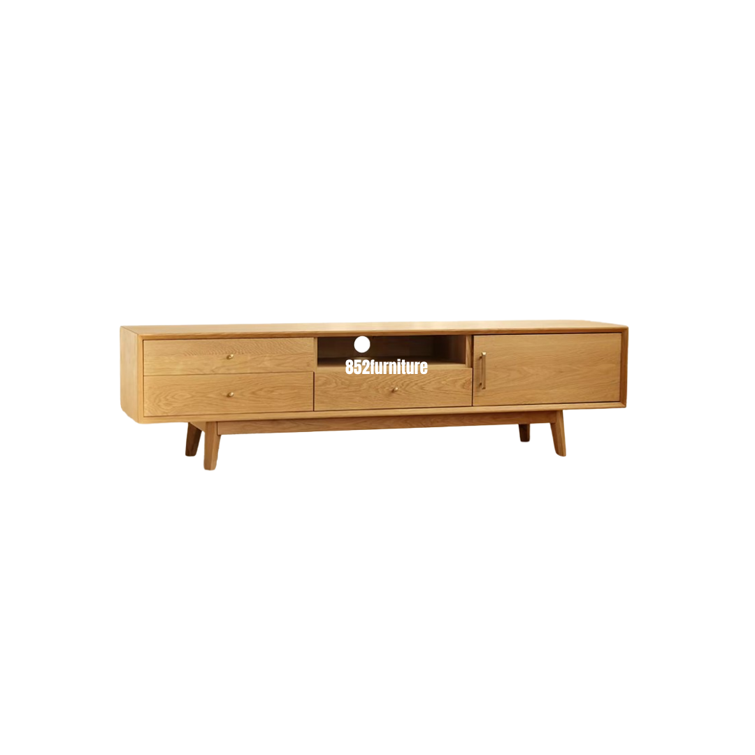 (包送貨安裝 | Delivery and Assembly Included)  A189 日式橡木電視櫃 (tv cabinet)