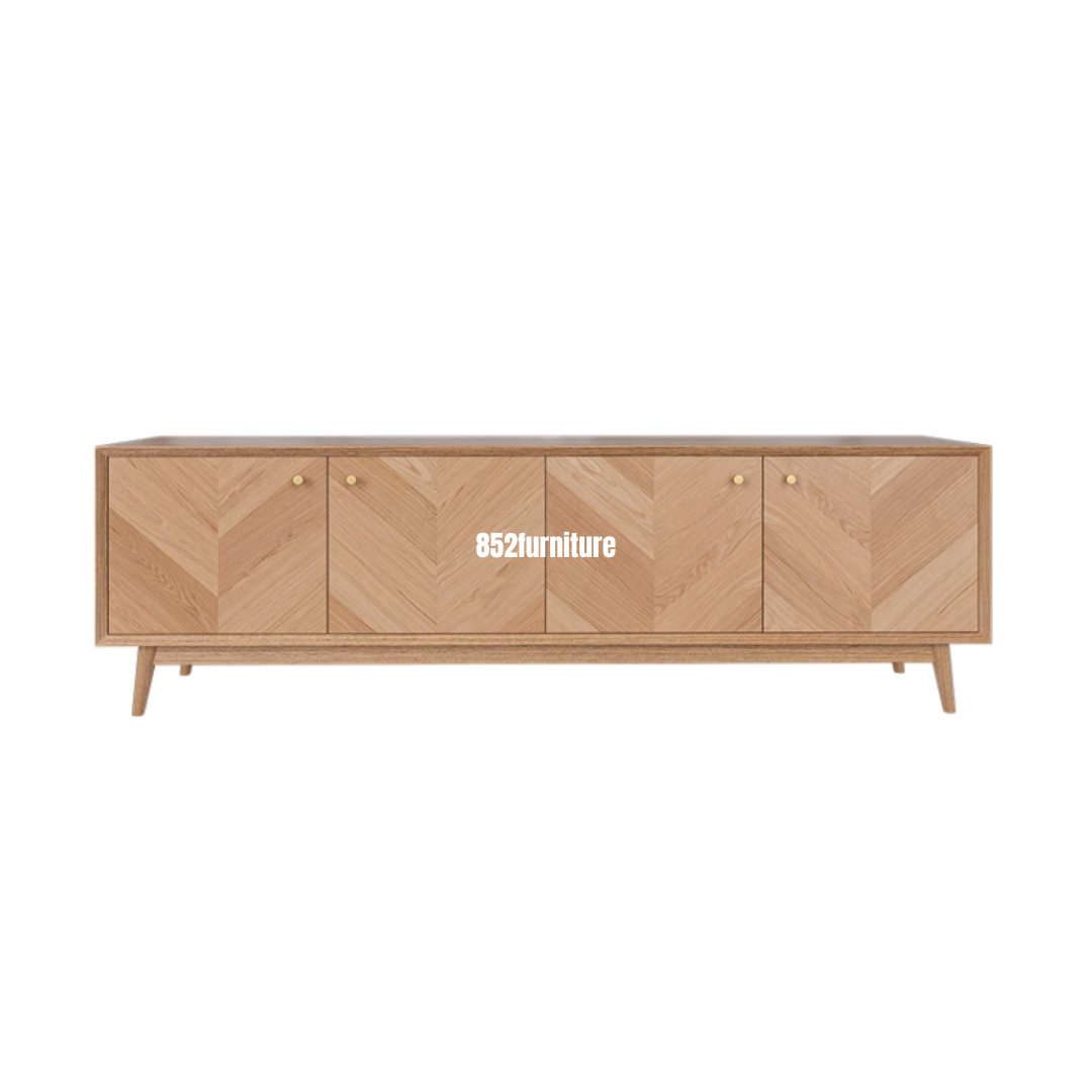 (包送貨安裝 | Delivery and Assembly Included) A250 魚骨紋電視櫃 (Pattern Tv Cabinet)