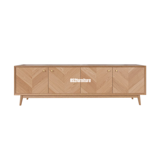 (包送貨安裝 | Delivery and Assembly Included) A250 魚骨紋電視櫃 (Pattern Tv Cabinet)
