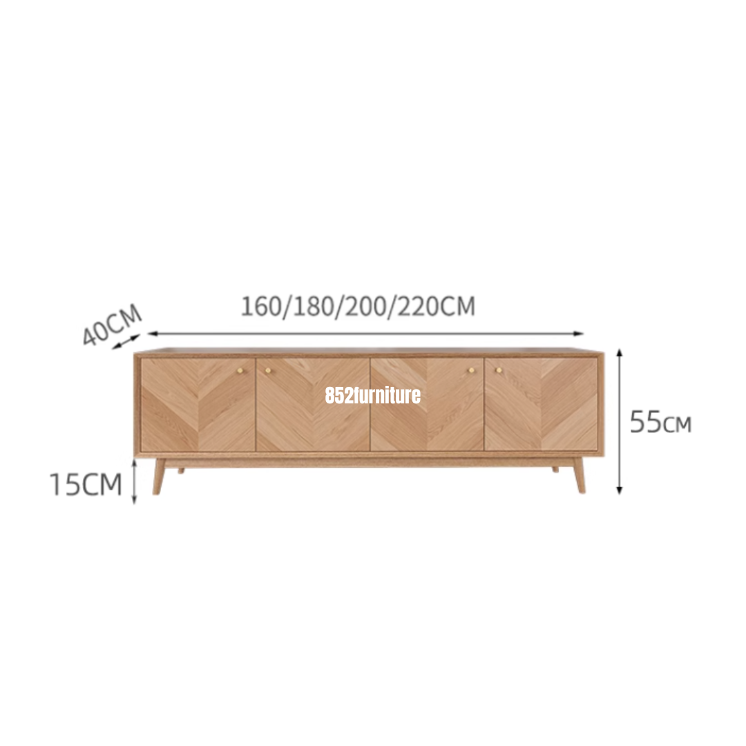 (包送貨安裝 | Delivery and Assembly Included) A250 魚骨紋電視櫃 (Pattern Tv Cabinet)