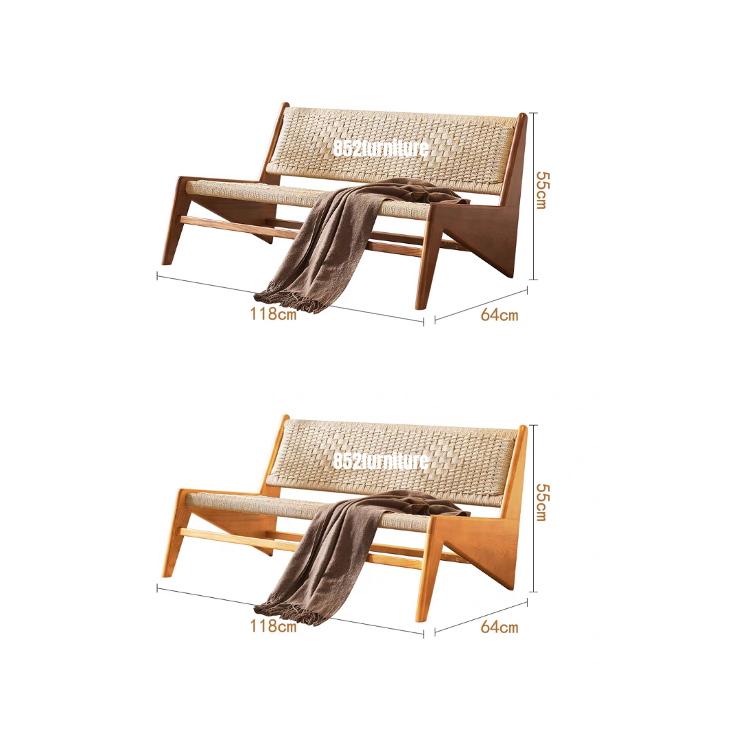 (包送貨安裝 | Delivery and Assembly Included) A264 日式藤面梳化(Rattan sofa)
