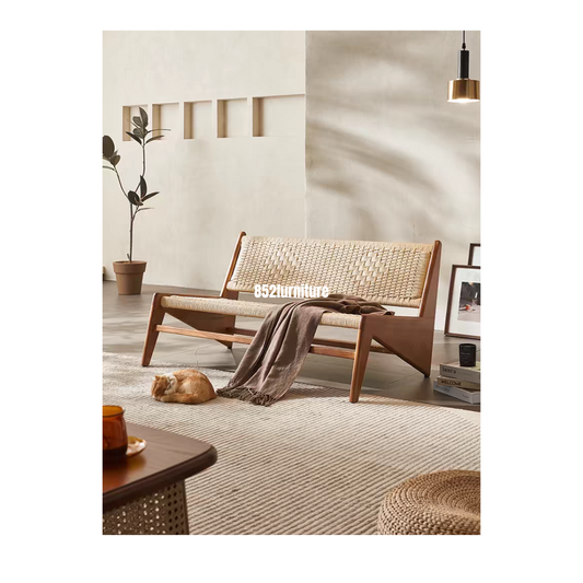 (包送貨安裝 | Delivery and Assembly Included) A264 日式藤面梳化(Rattan sofa)
