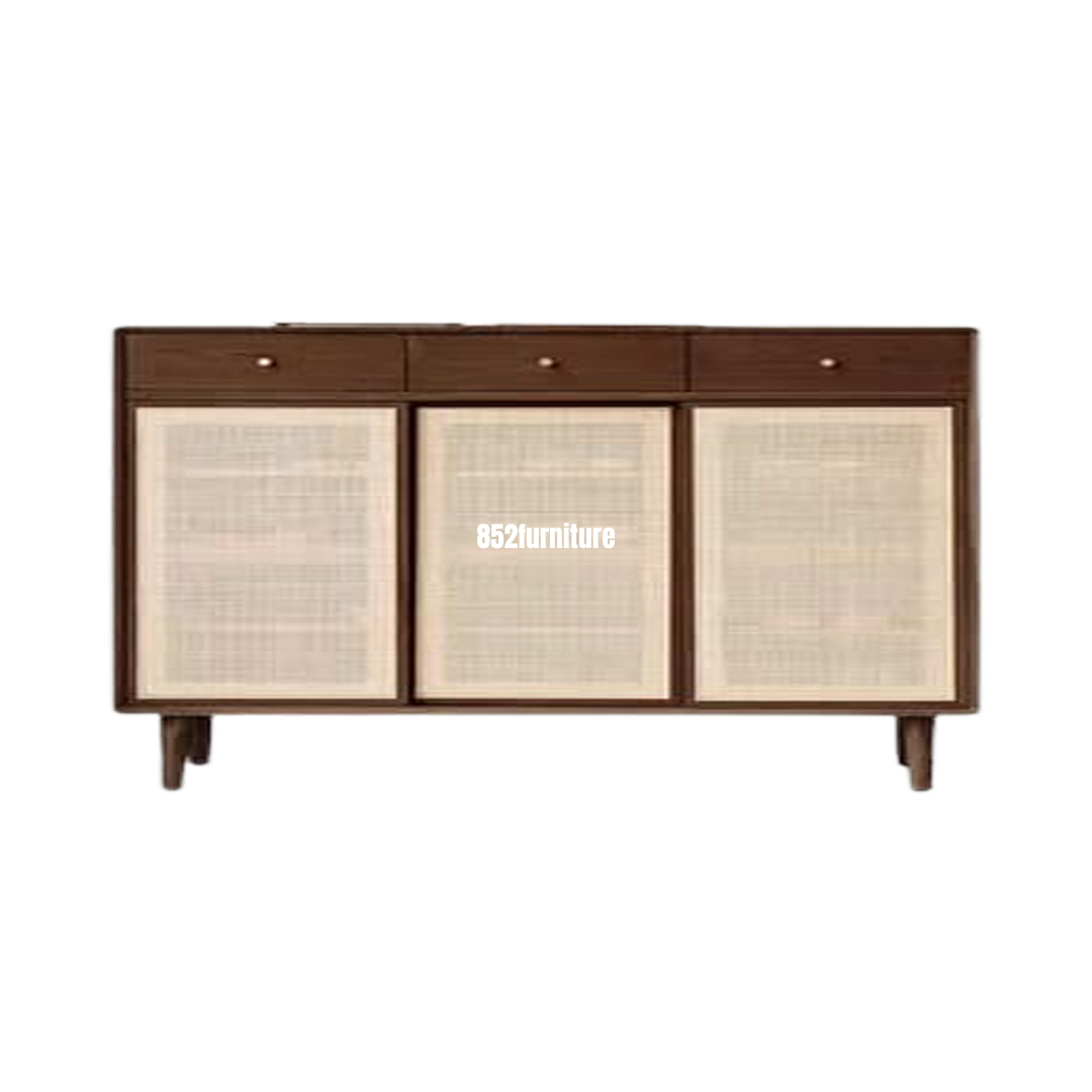 (包送貨安裝 | Delivery and Assembly Included) A277日式藤織面鞋櫃 (rattan shoe cabinet)