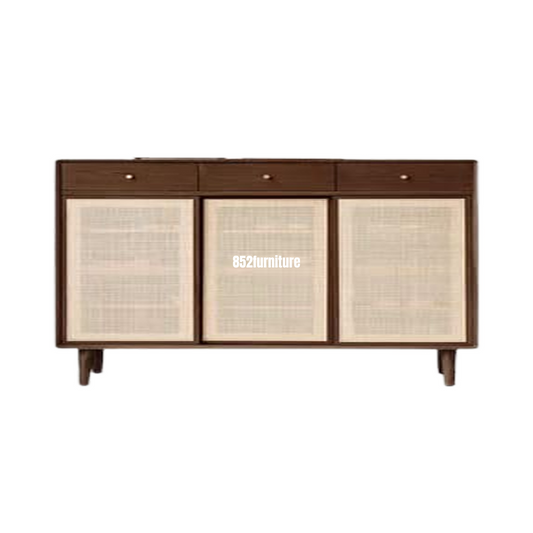 (包送貨安裝 | Delivery and Assembly Included) A277日式藤織面鞋櫃 (rattan shoe cabinet)