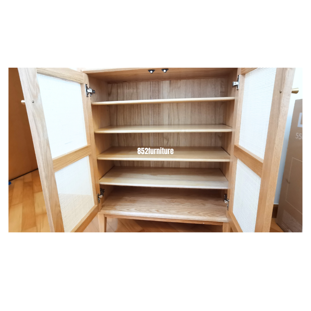 A018 實木電視櫃 (tv cabinet)+ A157 日式橡木鞋櫃 (Shoe cabinet)