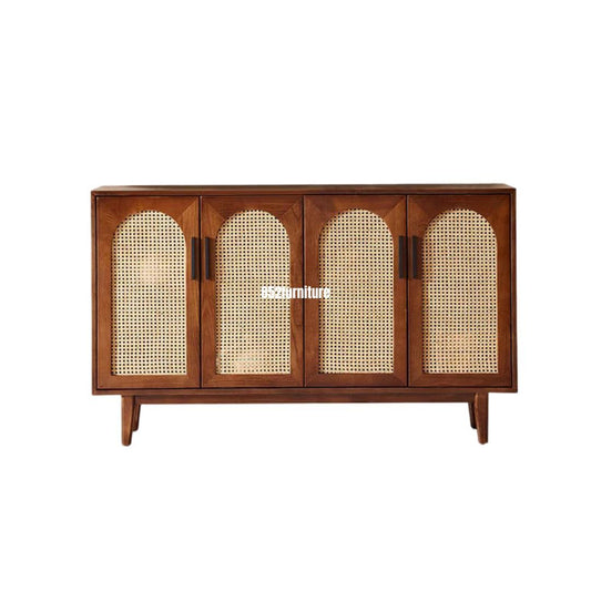 (包送貨安裝 | Delivery and Assembly Included) A324日式藤面餐邊櫃 (rattan dining sideboard)
