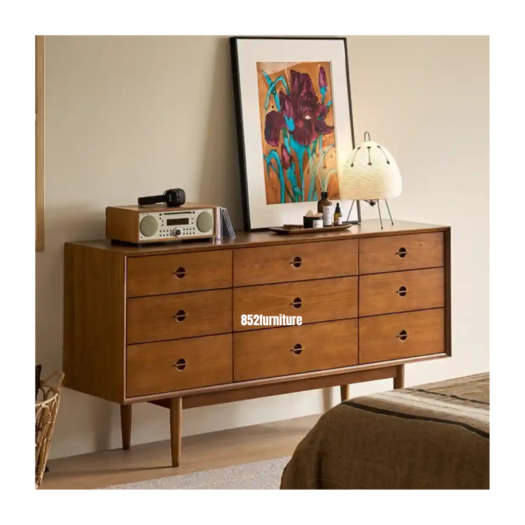 (包送貨安裝 | Delivery and Assembly Included) A325實木九斗櫃 (Chest of drawers)