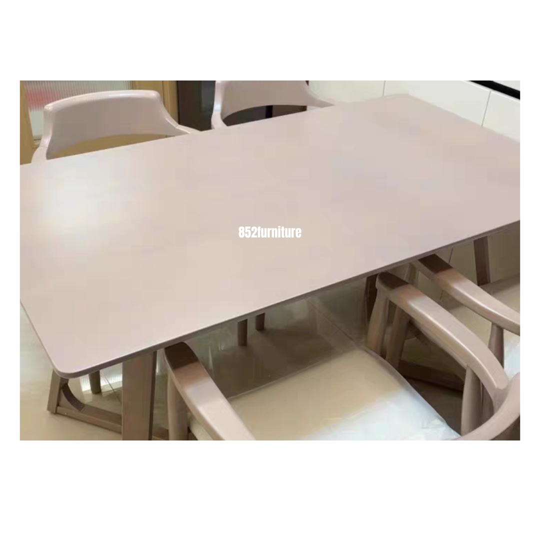 (包送貨安裝 | Delivery and Assembly Included) A332奶油木餐桌 (dining table)