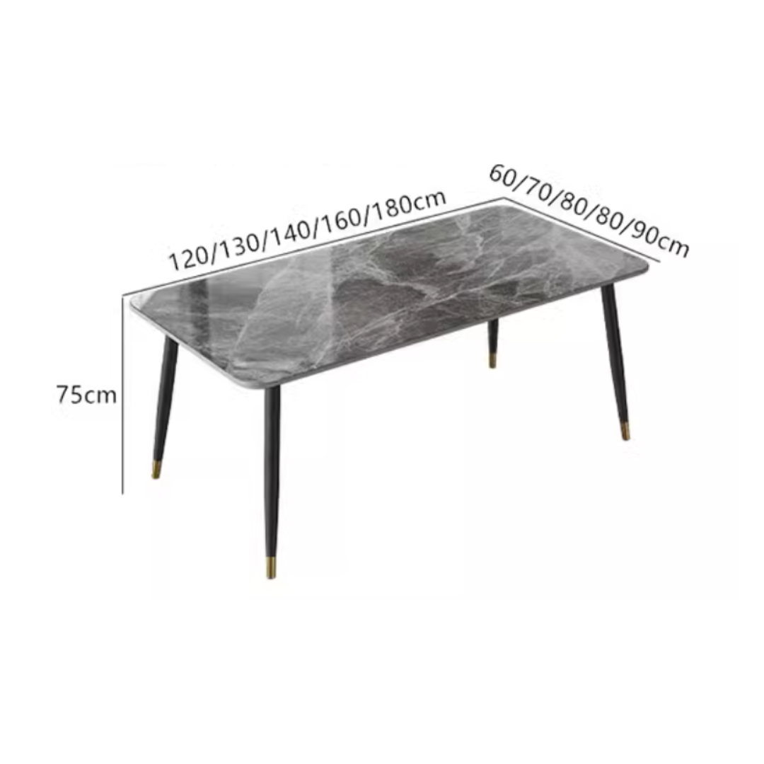 (包送貨安裝 | Delivery and Assembly Included) A338岩板餐桌(Slate Dining Table)