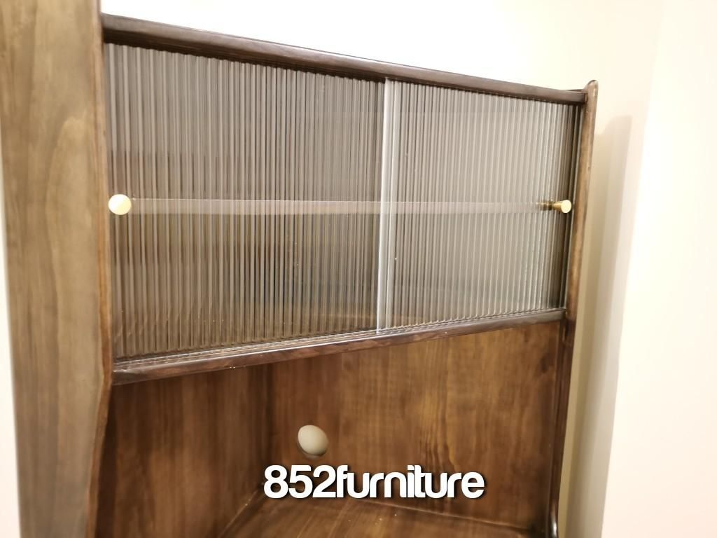 (包送貨安裝 | Delivery and Assembly Included) A130 日式長虹玻璃轉角櫃 (corner cabinet)