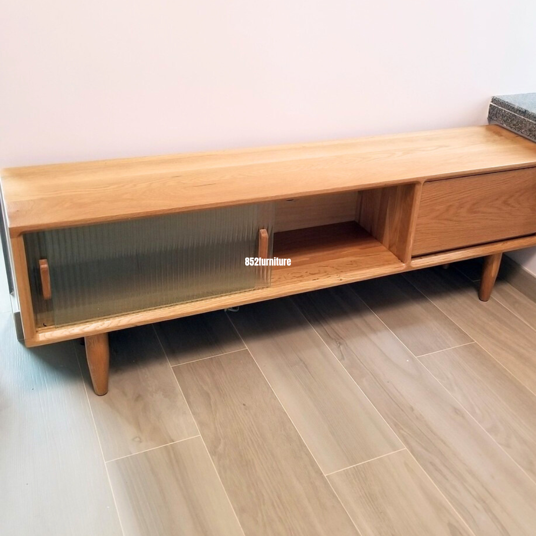 (包送貨安裝 | Delivery and Assembly Included) A346日式橡木電視櫃 (Oak tv cabinet)