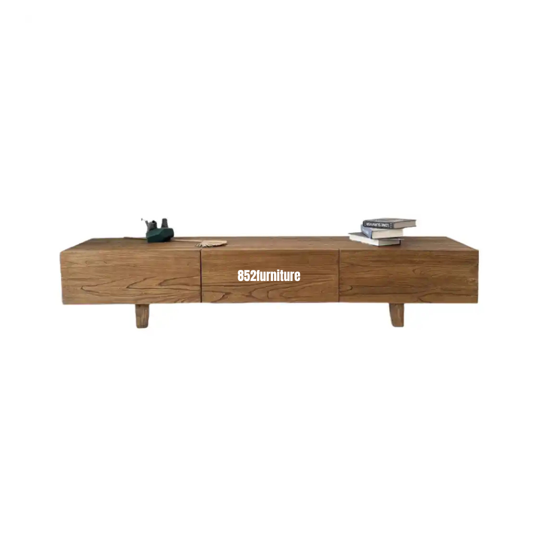 (包送貨安裝 | Delivery and Assembly Included) A456老榆木電視櫃 (Elm Tv Cabinet)