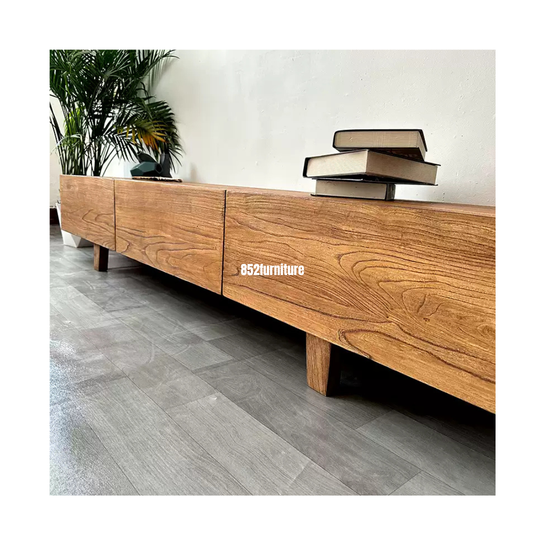 (包送貨安裝 | Delivery and Assembly Included) A456老榆木電視櫃 (Elm Tv Cabinet)