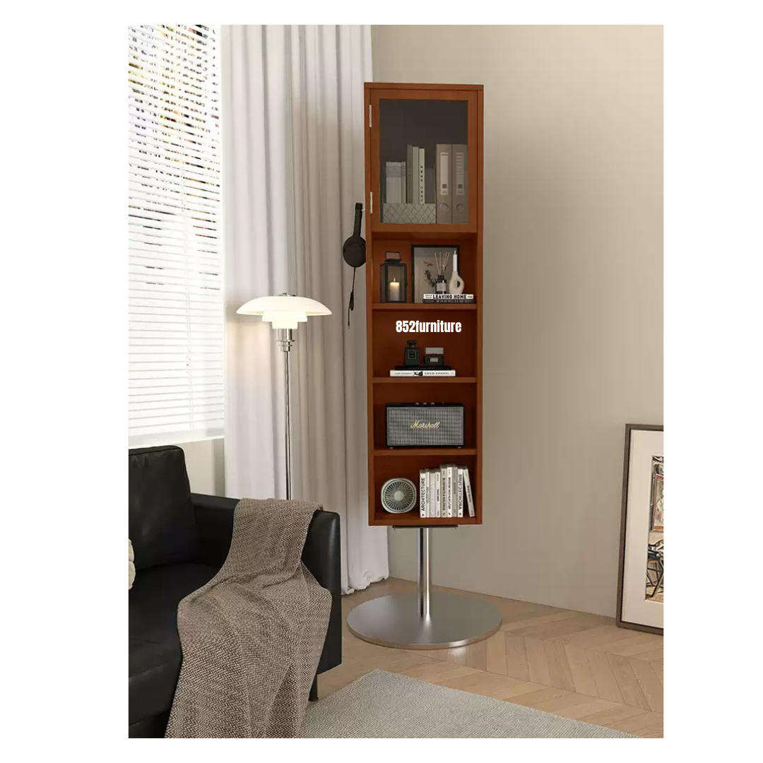 (包送貨安裝 | Delivery and Assembly Included) A468木制旋轉全身鏡 (wooden rotating full-length mirror)
