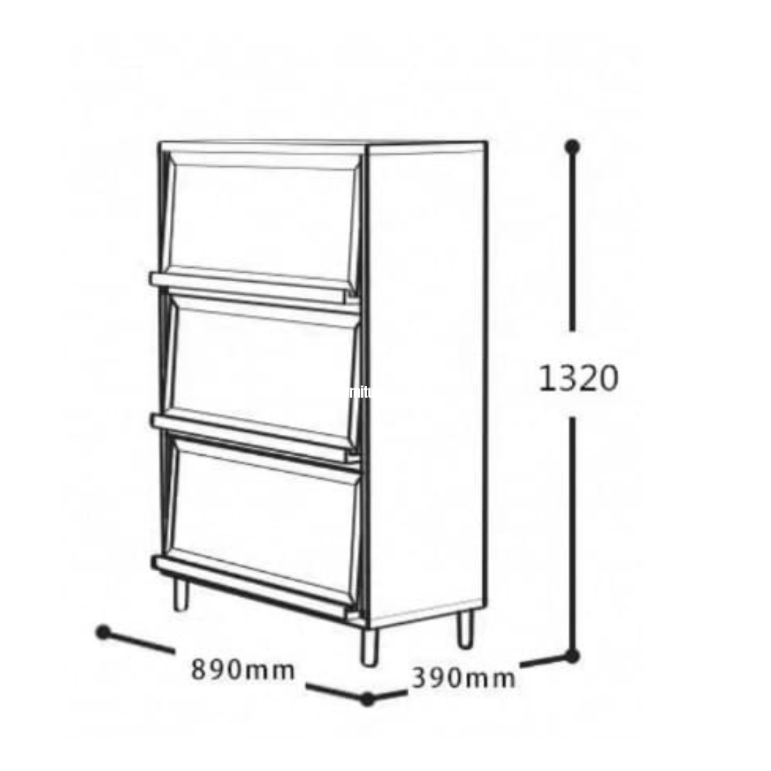 (包送貨安裝 | Delivery and Assembly Included) A117 北歐實木餐邊櫃/儲物櫃 (wooden cabinet)