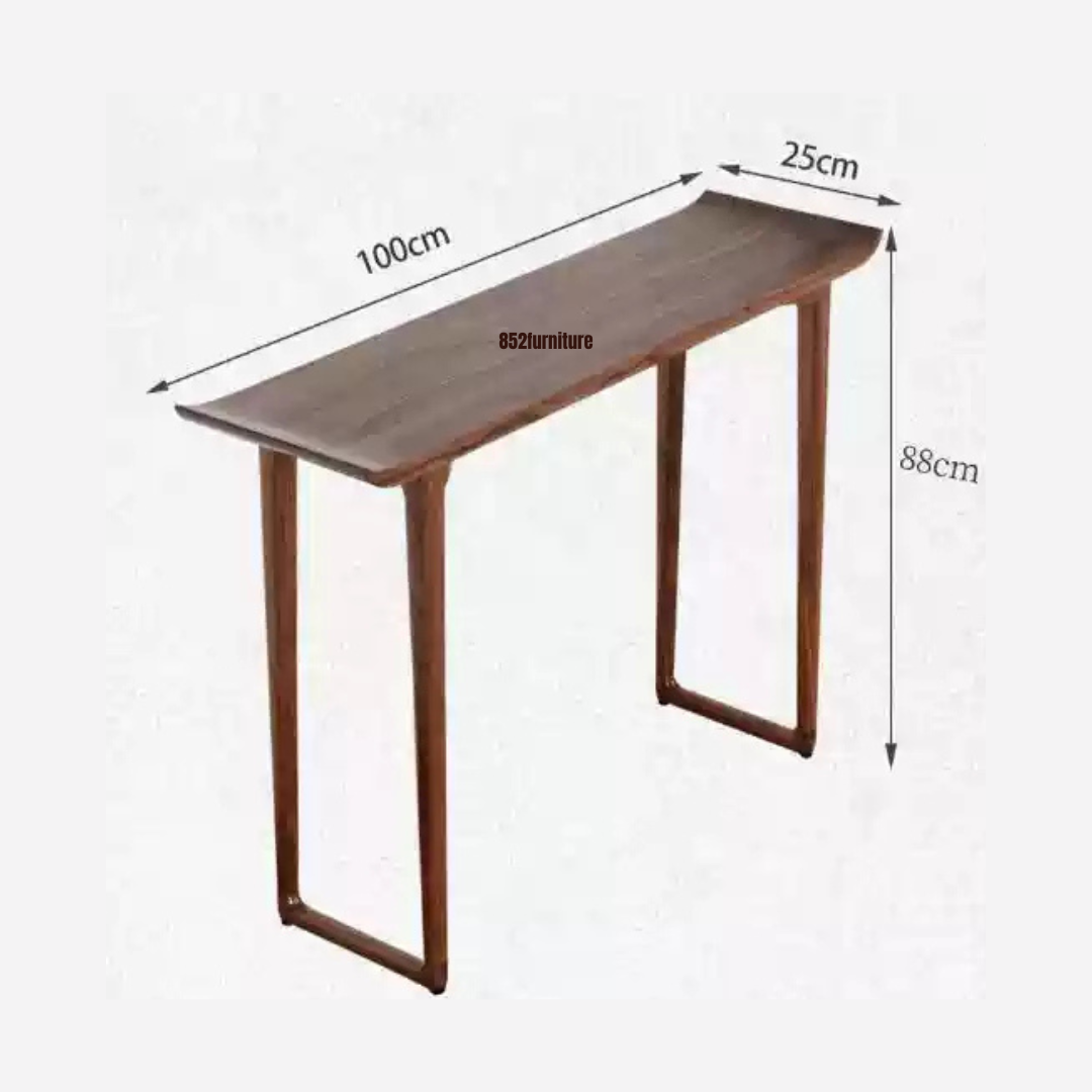 (包送貨安裝 | Delivery and Assembly Included) A474胡桃木小桌 (walnut table console)