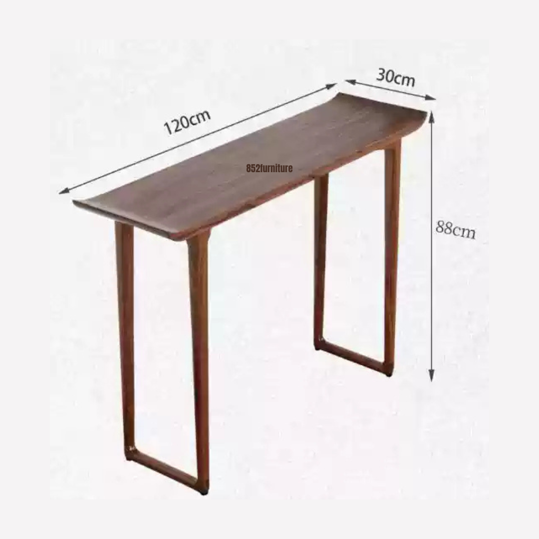 (包送貨安裝 | Delivery and Assembly Included) A474胡桃木小桌 (walnut table console)
