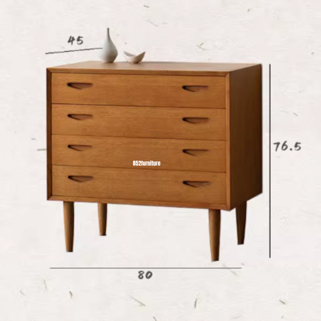 (包送貨安裝 | Delivery and Assembly Included) A476實木斗櫃 (Chest of drawers)