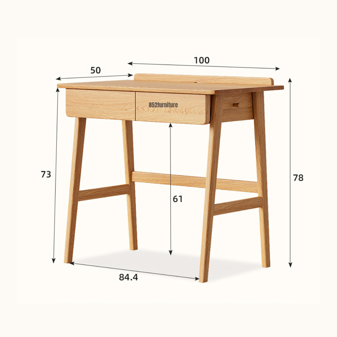 (包送貨安裝 | Delivery and Assembly Included) A481日式橡木書枱 (Oak desk)