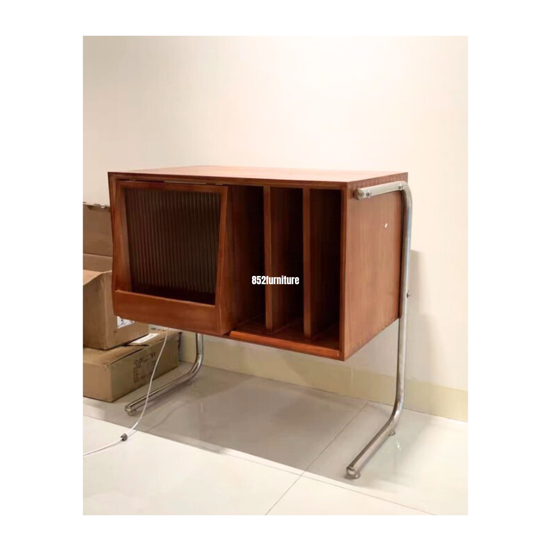 (包送貨安裝 | Delivery and Assembly Included) A484原木音響櫃 (HI-FI櫃) wooden audio cabinet