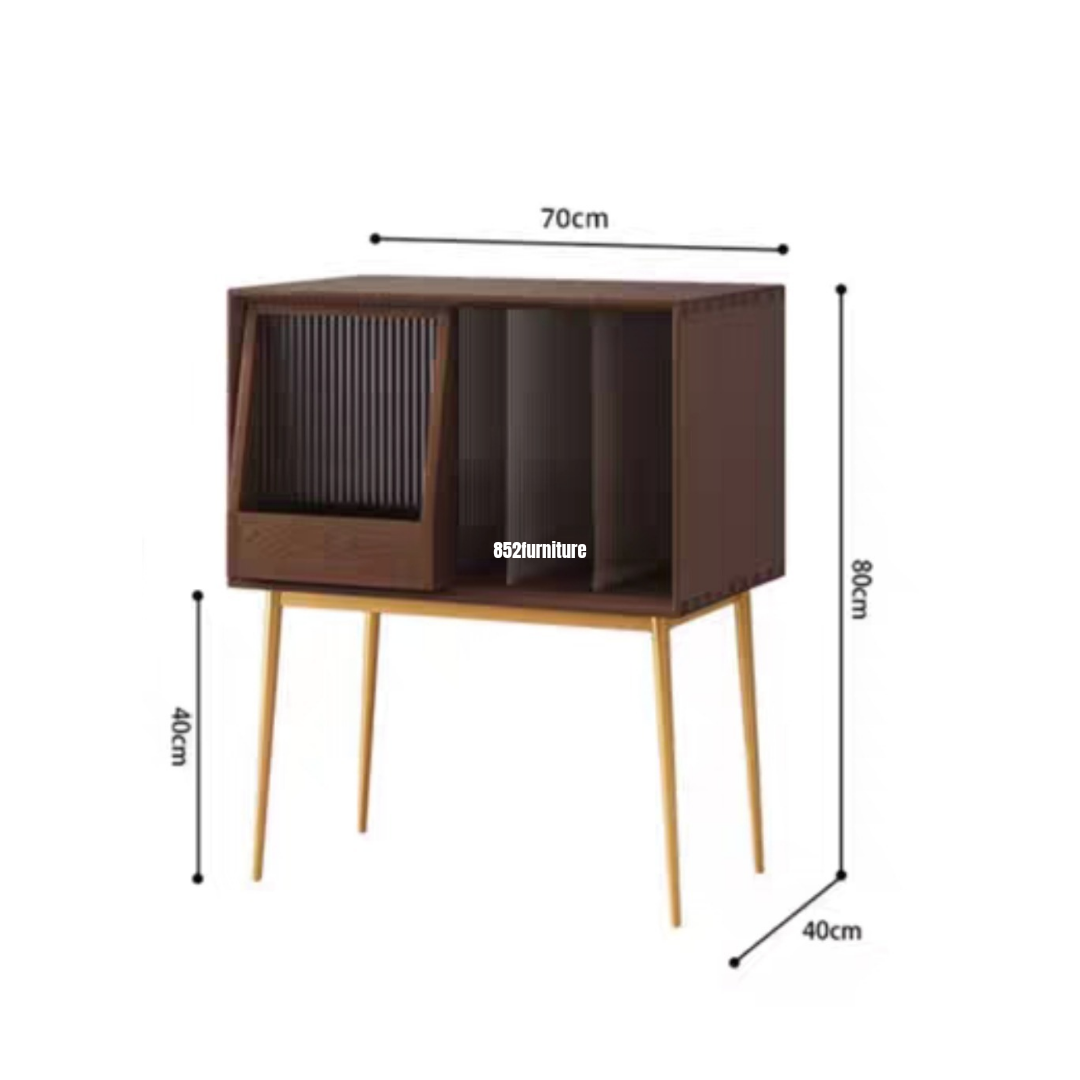 (包送貨安裝 | Delivery and Assembly Included) A484原木音響櫃 (HI-FI櫃) wooden audio cabinet