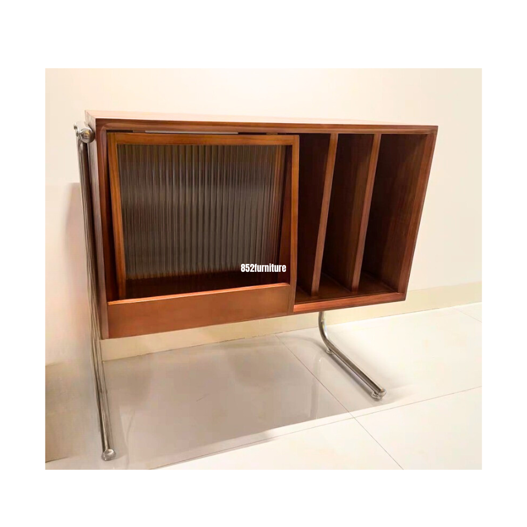 (包送貨安裝 | Delivery and Assembly Included) A484原木音響櫃 (HI-FI櫃) wooden audio cabinet