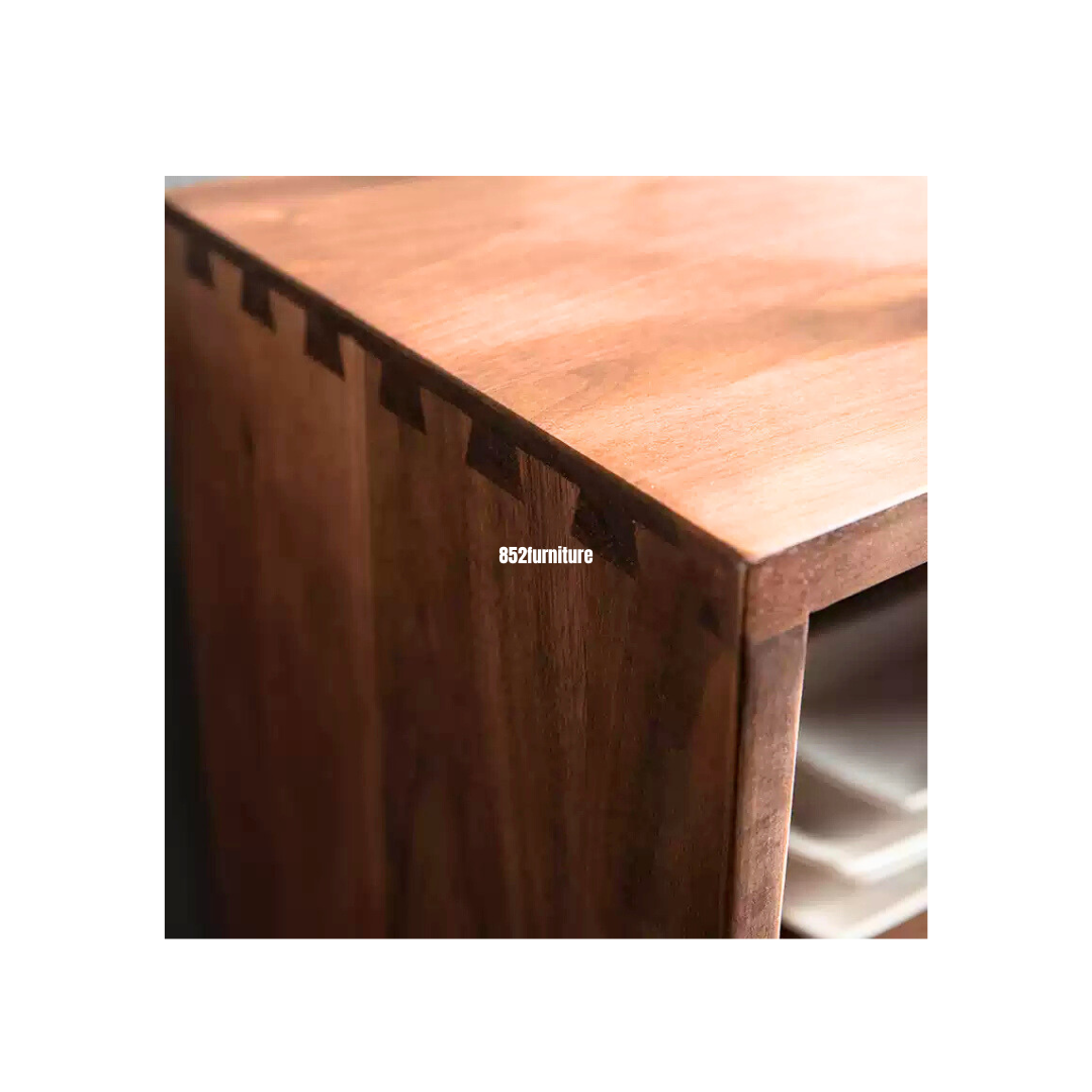 (包送貨安裝 | Delivery and Assembly Included) A487原木音響櫃 (HI-FI櫃) Wooden Audio cabinet