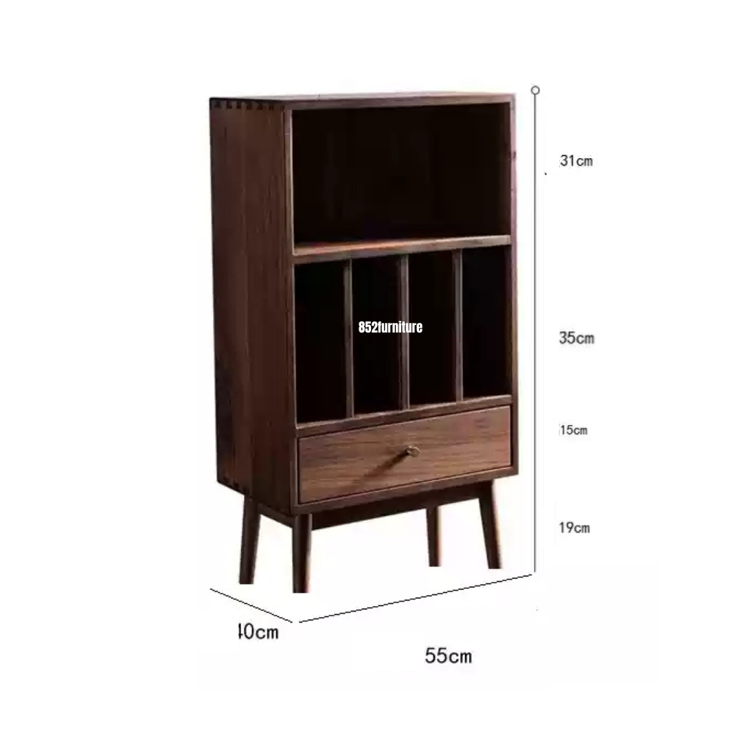 (包送貨安裝 | Delivery and Assembly Included) A487原木音響櫃 (HI-FI櫃) Wooden Audio cabinet