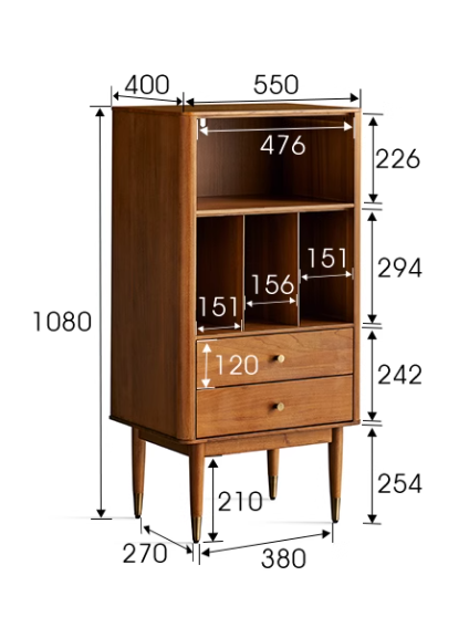 (包送貨安裝 | Delivery and Assembly Included) A488原木音響櫃 (HI-FI櫃) Wooden Audio Cabinet